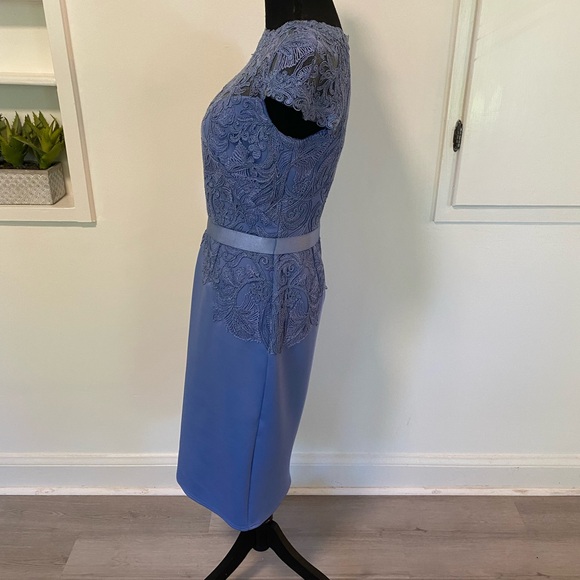 Tadashi Shoji Corded Lace Cap-Sleeve Cocktail Dress - Picture 8 of 12